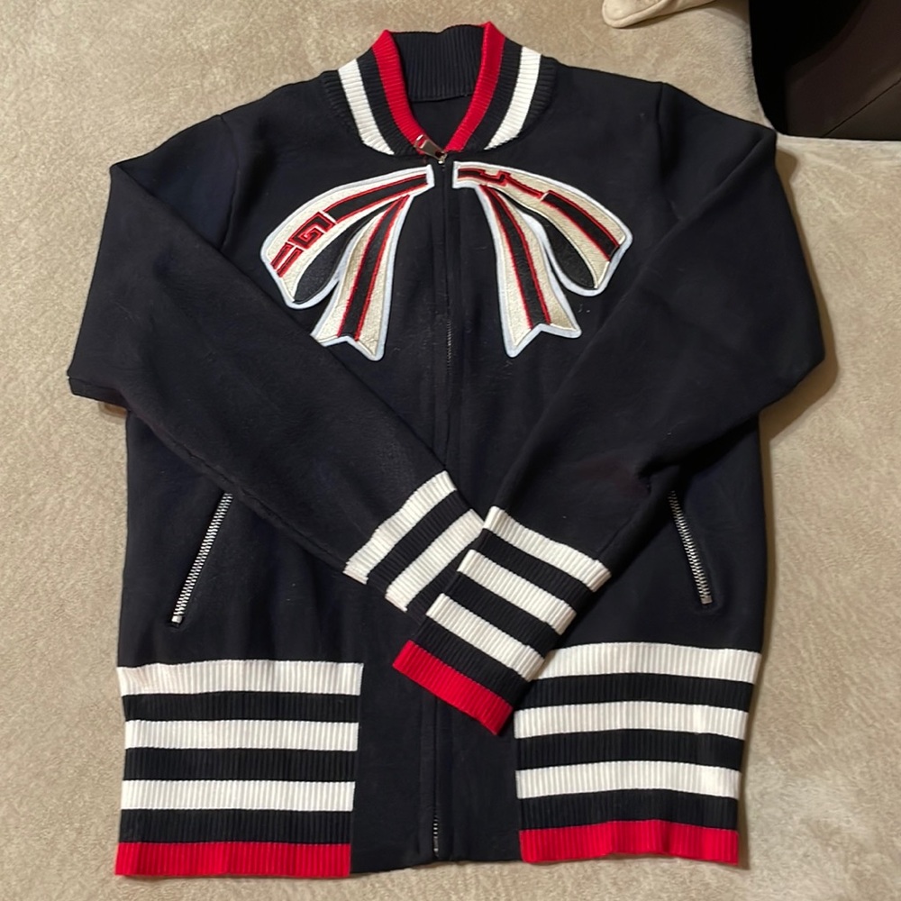 Beautiful Designer inspired bomber sweater